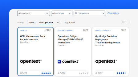 A screenshot of OpenText AI Operations Management shown on the marketplace.