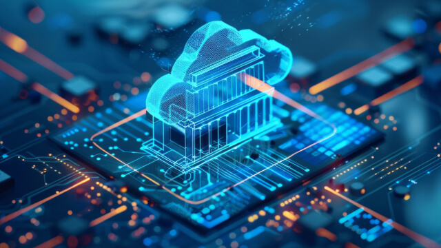 Computer chip stock image