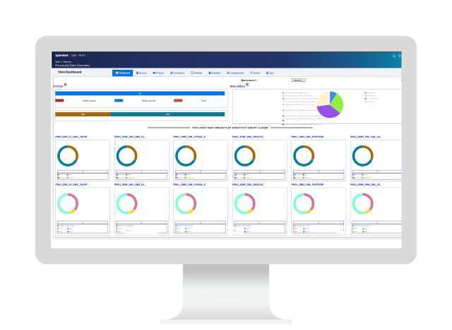 OpenText Structured Data Manager platform on a computer