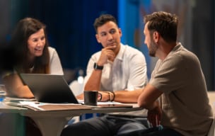 3 co-workers in a meeting