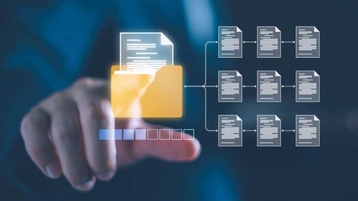 디지털 폴더에 액세스하는 사람