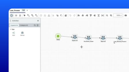 A screenshot of the OpenText Documentum Content Management user interface showing agile process automation.