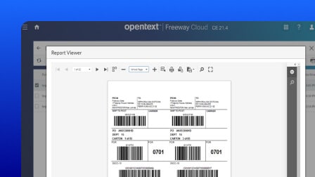 A screenshot of the OpenText B2B Integration Essentials user interface.