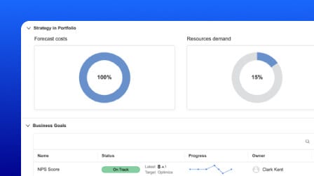 A screenshot of the OpenText Project and Portfolio Management user interface.