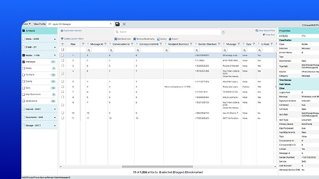 A screenshot of the OpenText Forensic user interface.