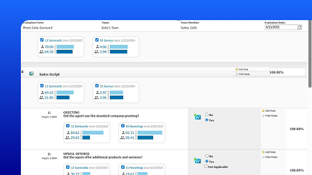 A screenshot of the OpenText Contact Center Analytics user interface.