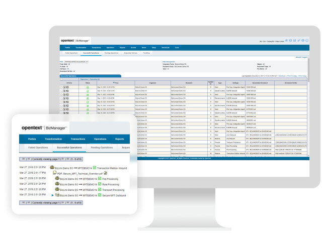 OpenText Data Integrator running on a computer