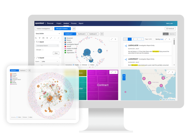 OpenText Knowledge Discovery UI