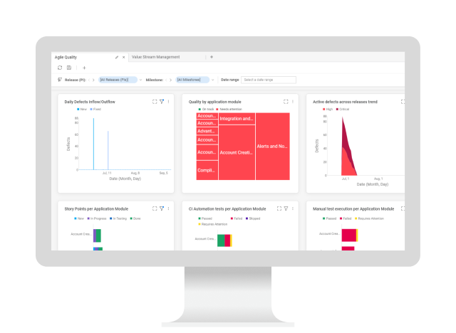 OpenText Core Software Delivery Platform funcionando en el ordenador