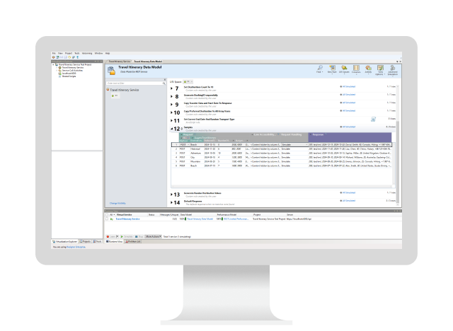 コンピューター上で動作しているOpenText Service Virtualization