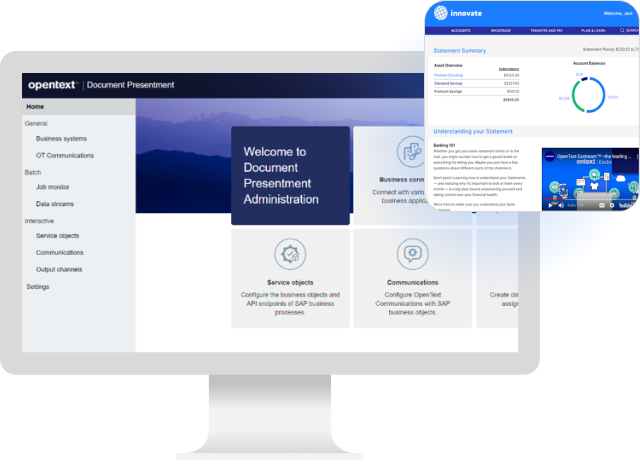 OpenText Document Presentment for SAP Solutions product screen image