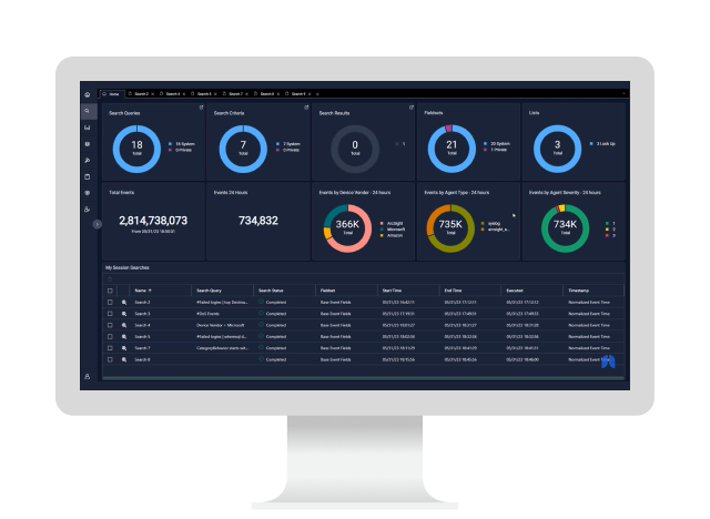 OpenText Security Log Analytics running on a computer