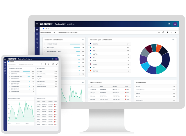 B2B Integration Foundation UI on a computer