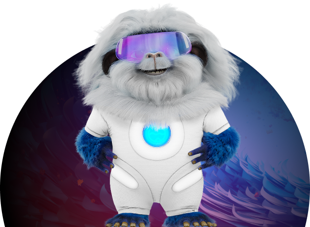 OpenText's animated yeti, Ice.